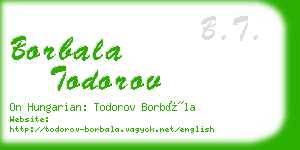 borbala todorov business card